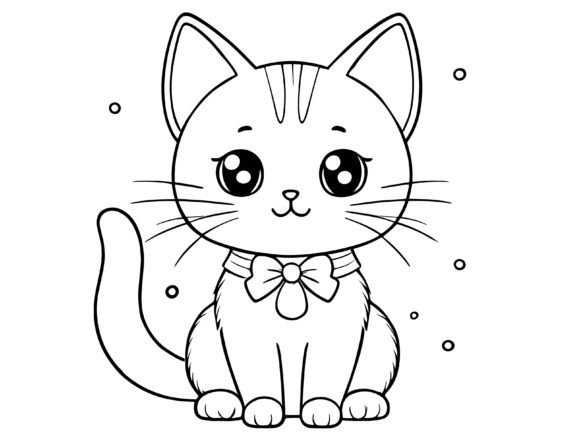 Bringing Playful Energy to Your Projects with Cat Animal Cartoon Kitten Vector