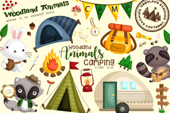 Bringing the Outdoors In: The Versatility of Animal and Camping Clipart