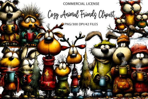 Cozy Animal Friends Clipart: A Designer's Guide to Whimsical Appeal