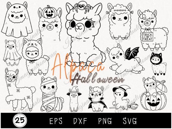 Funny Halloween Animal Alpaca Llama SVG: A Designer's Take on Quirky Charm