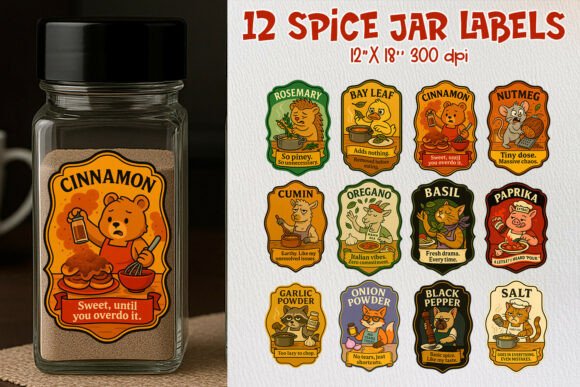 Sarcasm in the Spice Rack: The Funny Animal Kitchen Labels
