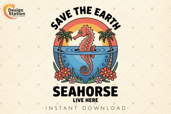 Save the Earth Seahorse Ocean Animal PNG: A Designer's Guide
