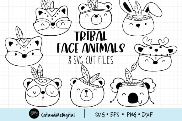 Tribal Face Animal Svg: A Creative Asset for Modern Crafters