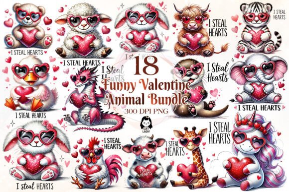 Valentine Animal With I Steal Hearts: A Playful Twist on Romance