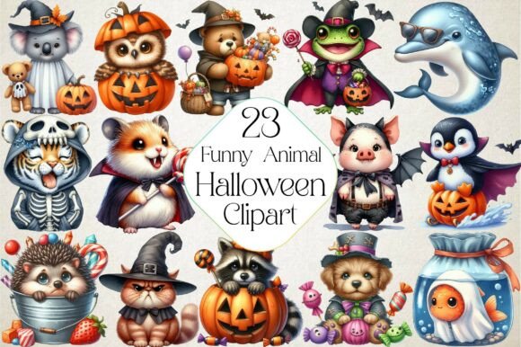 Whimsical & Spooky: Unlocking Creative Projects with Halloween Animal Clipart