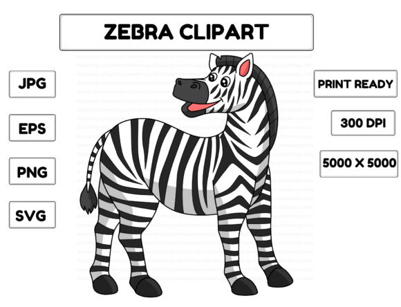 Zebra Animal Cartoon Colored Clipart: A Designer's Guide